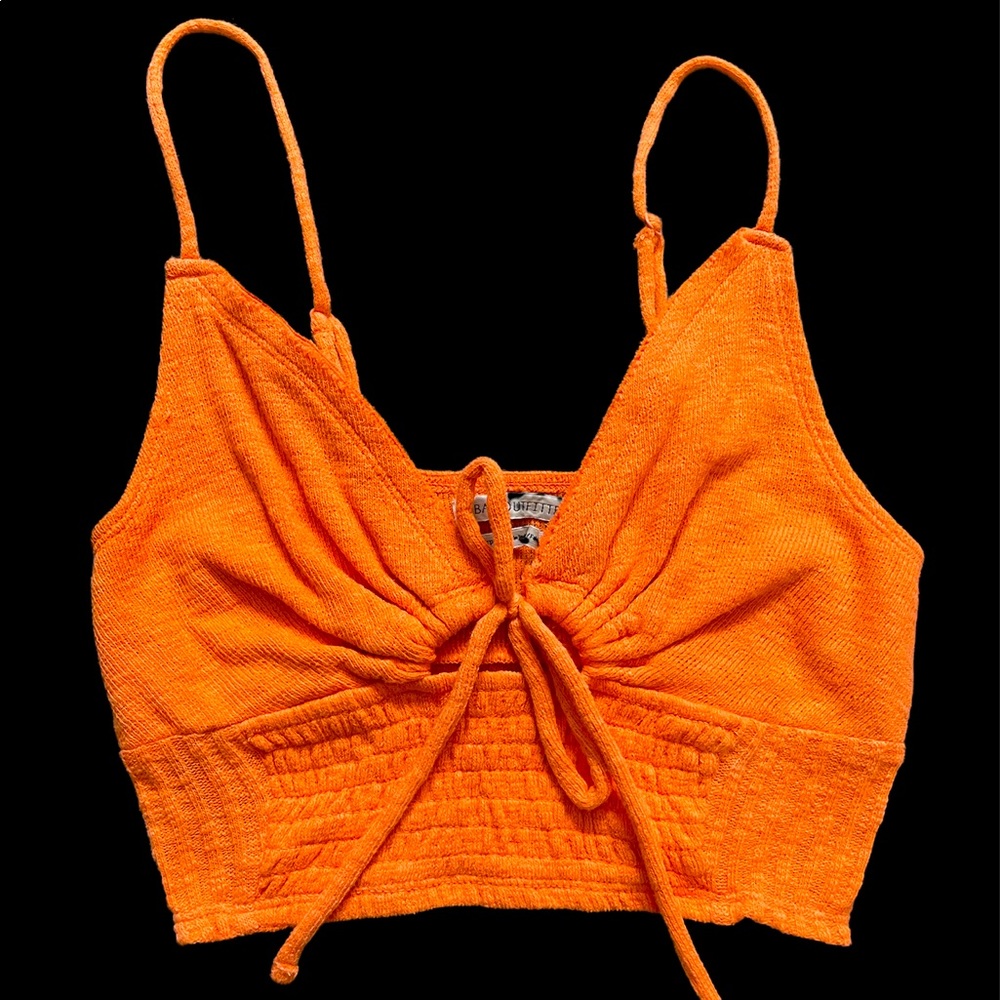 urban outfitters crop top towel like material